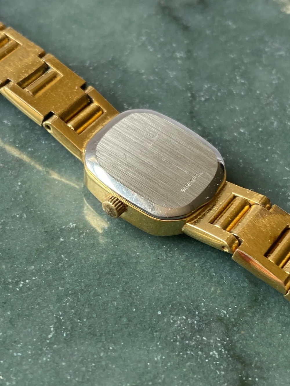 Wittnauer Gold-Tone Women's Quartz Watch - Black Dial